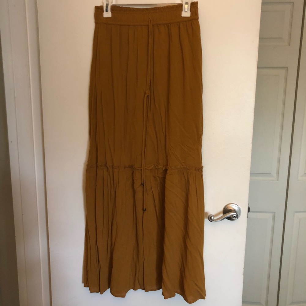 Mustard Yellow Maxi Skirt